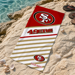 Limited Edition – Customized NFL San Francisco 49Ers Beach Towel