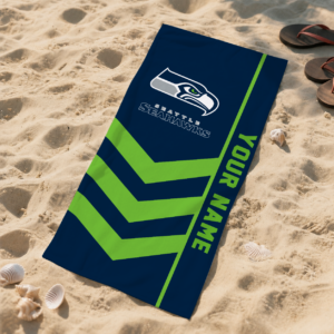 Limited Edition – Customized NFL Seattle Seahawks Beach Towel