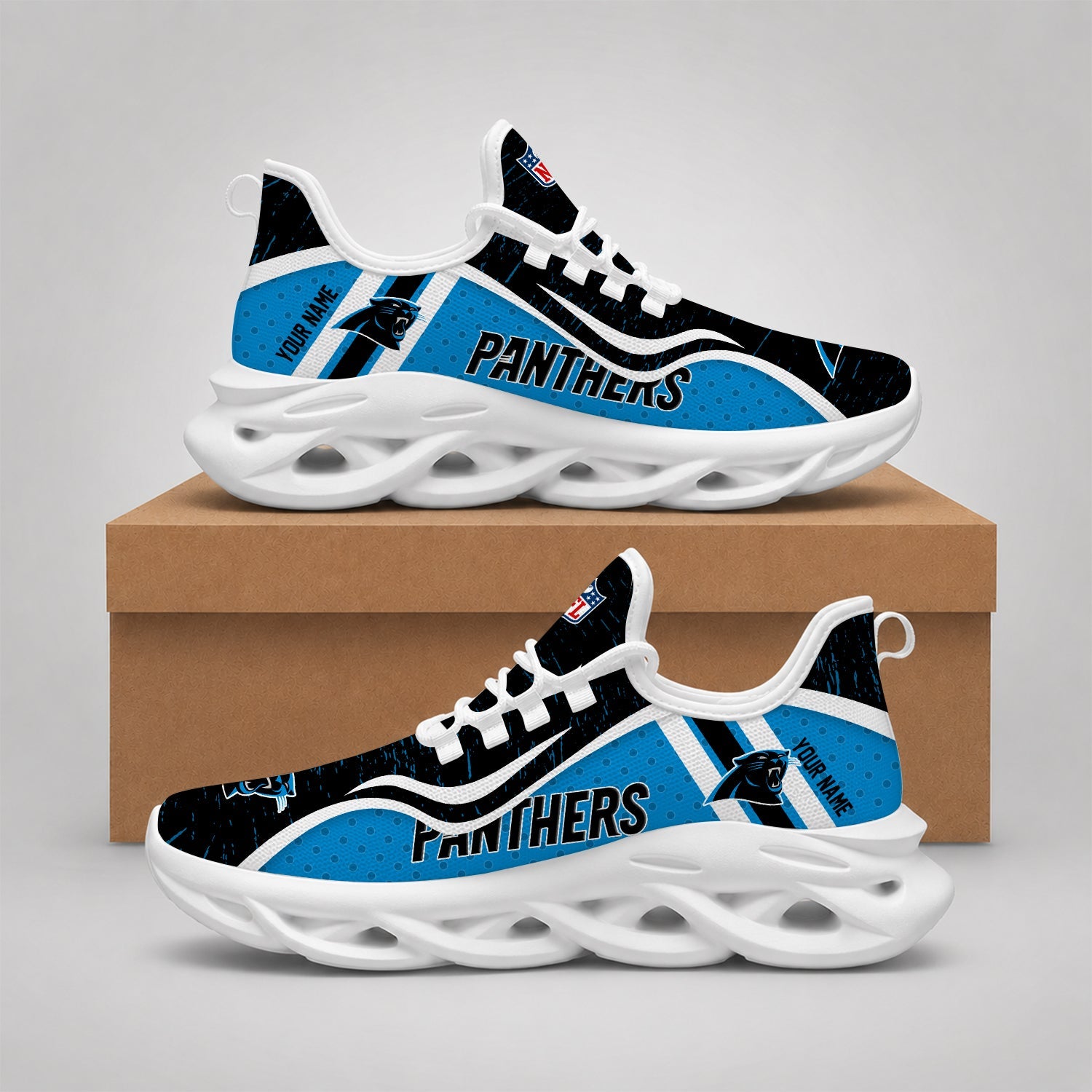 Limited Edition – Customized NFL Carolina Panthers Max Soul Shoes