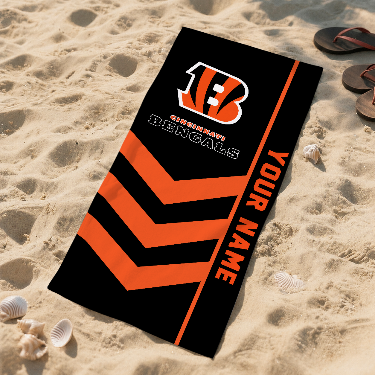Limited Edition – Customized NFL Cincinnati Bengals Beach Towel