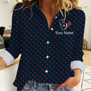 Limited Edition – Customized NFL Houston Texans Women Casual Shirt