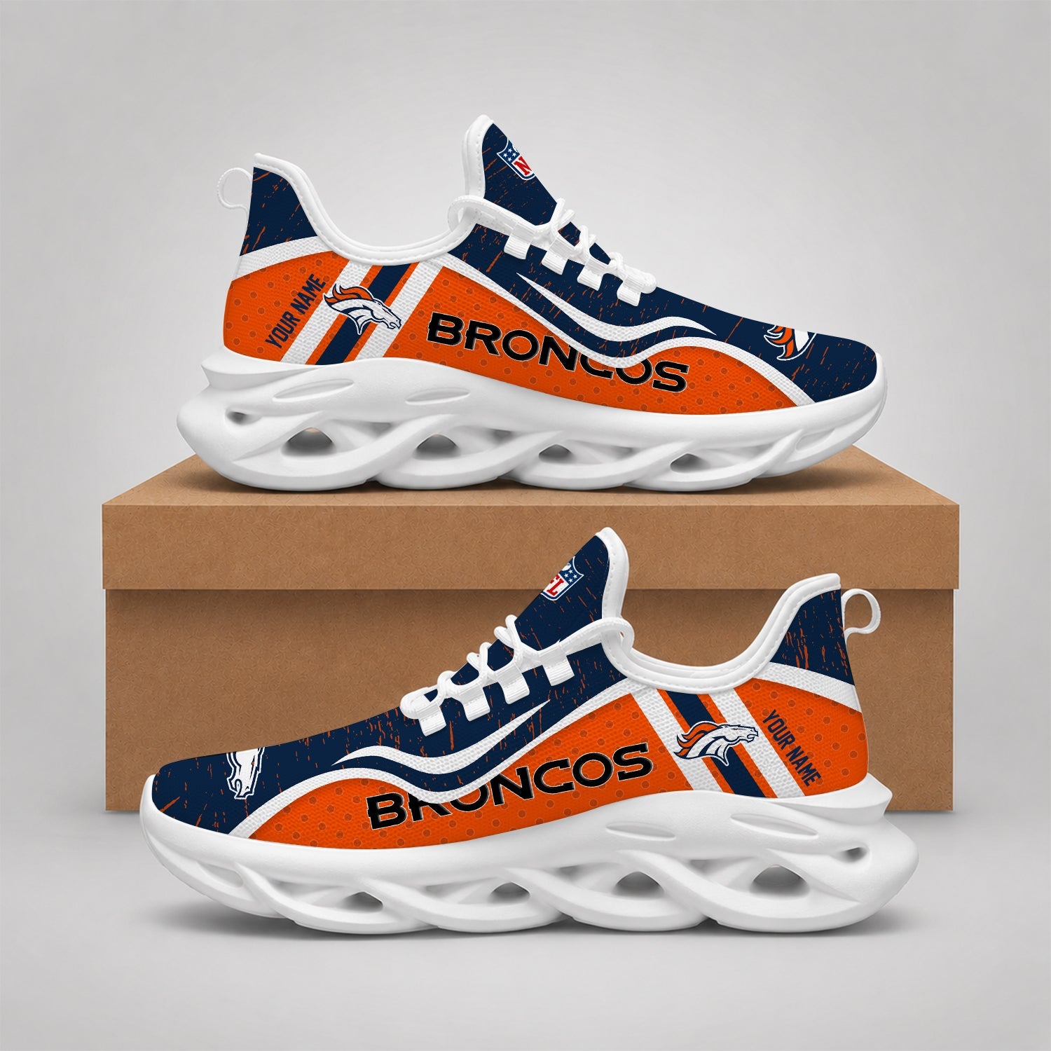 Limited Edition – Customized NFL Denver Broncos Max Soul Shoes