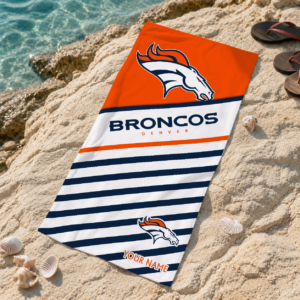Limited Edition – Customized NFL Denver Broncos Beach Towel