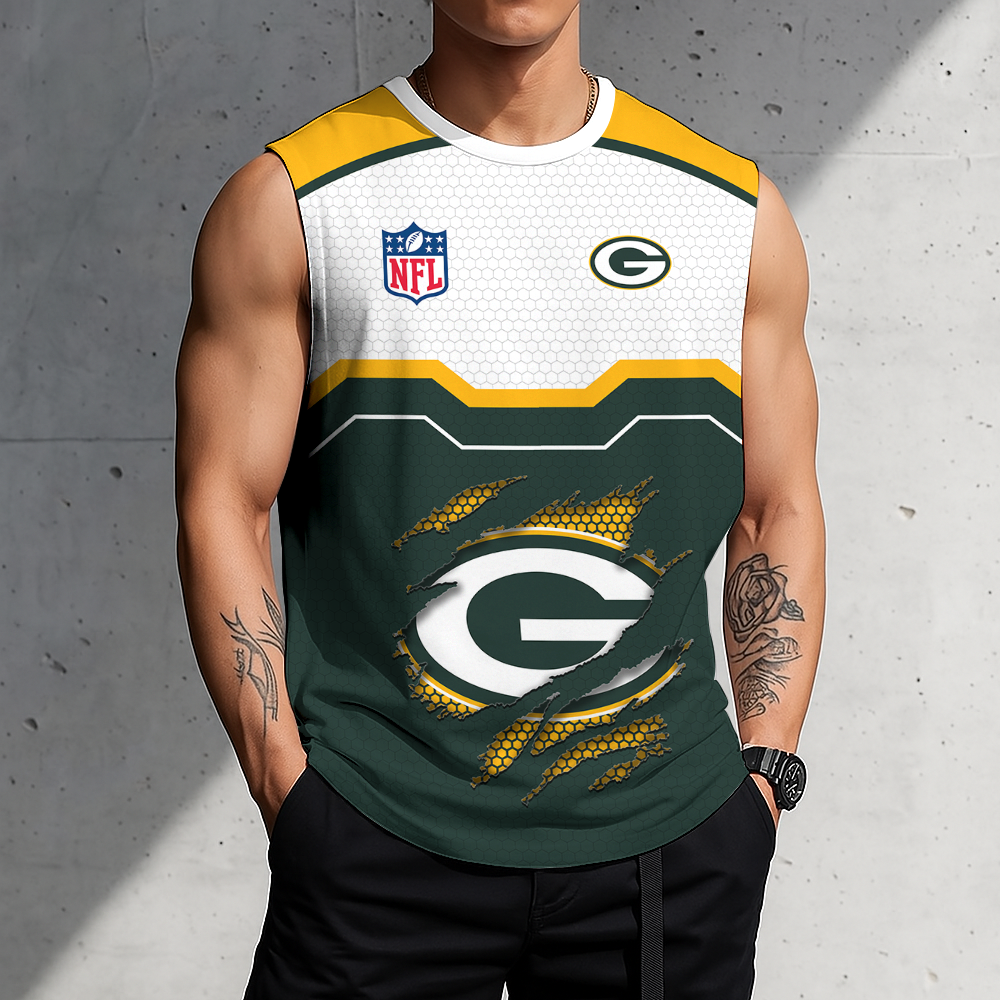 Limited Edition – Customized NFL Green Bay Packers Men’s Gym Shirt