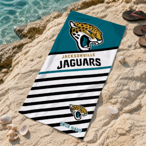 Limited Edition – Customized NFL Jacksonville Jaguars Beach Towel