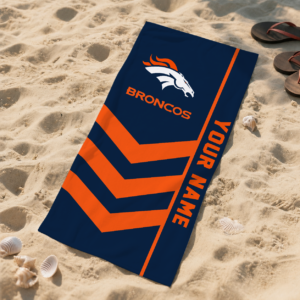 Limited Edition – Customized NFL Denver Broncos Beach Towel