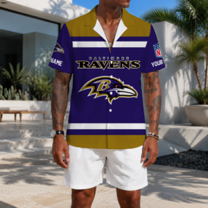 Limited Edition – Customized NFL Baltimore Ravens Unisex Hawaiian Shirt