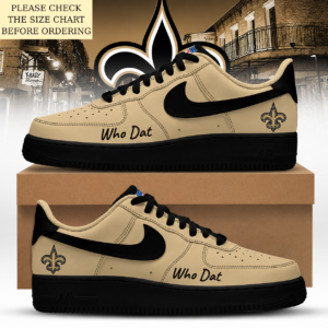 Limited Edition – Customized NFL New Orleans Saints Air Force 1 Shoes