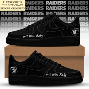 Limited Edition – Customized NFL Las Vegas Raiders Air Force 1 Shoes