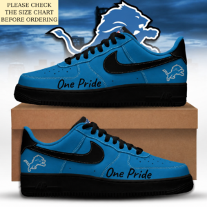 Limited Edition – Customized NFL Detroit Lions Air Force 1 Shoes