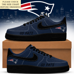 Limited Edition – Customized NFL New England Patriots Air Force 1 Shoes