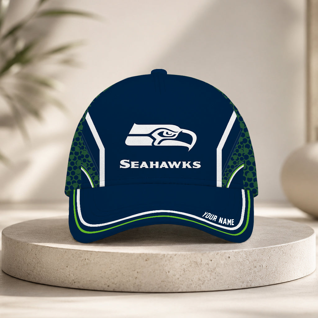 Limited Edition – Customized NFL Seattle Seahawks Classic Cap - Image 2