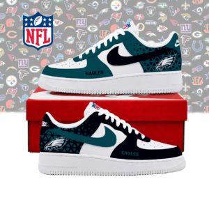 Limited Edition – Customized NFL Philadelphia Eagles Air Force 1 Shoes
