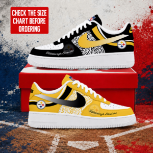 Limited Edition – Customized NFL Pittsburgh Steelers Air Force 1 Shoes