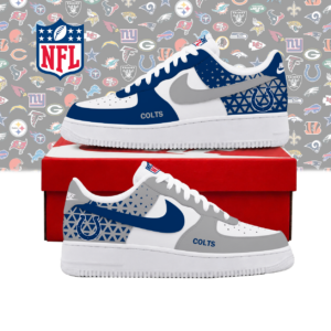 Limited Edition – Customized NFL Indianapolis Colts Air Force 1 Shoes