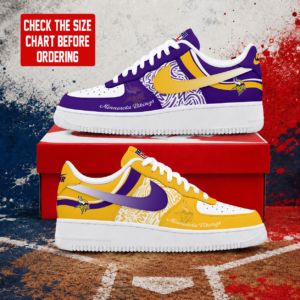 Limited Edition – Customized NFL Minnesota Vikings Air Force 1 Shoes