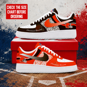 Limited Edition – Customized NFL Cleveland Browns Air Force 1 Shoes