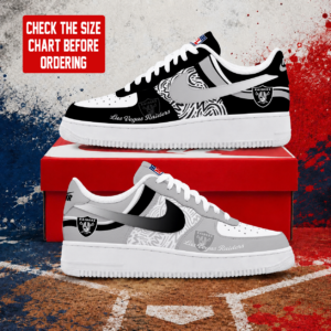 Limited Edition – Customized NFL Las Vegas Raiders Air Force 1 Shoes
