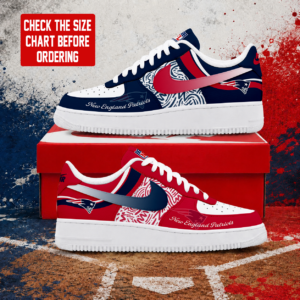 Limited Edition – Customized NFL New England Patriots Air Force 1 Shoes
