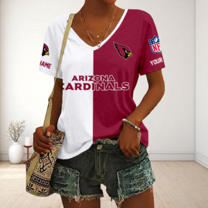 Limited Edition – Customized NFL Arizona Cardinals V-Neck Female Shirt