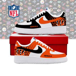 Limited Edition – Customized NFL Cincinnati Bengals Air Force 1 Shoes