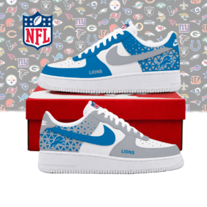 Limited Edition – Customized NFL Detroit Lions Air Force 1 Shoes