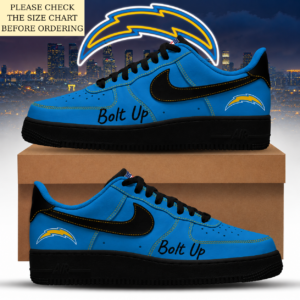 Limited Edition – Customized NFL Los Angeles Chargers Air Force 1 Shoes