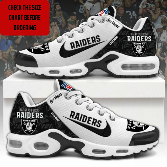 Limited Edition – Customized NFL Las Vegas Raiders Air Max Plus Sneakers