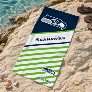 Limited Edition – Customized NFL Seattle Seahawks Beach Towel