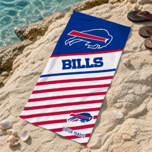 Limited Edition – Customized NFL Buffalo Bills Beach Towel