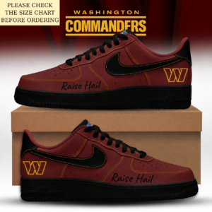 Limited Edition – Customized NFL Washington Commanders Air Force 1 Shoes
