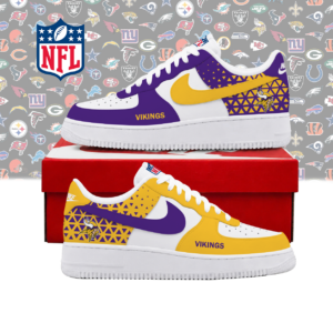 Limited Edition – Customized NFL Minnesota Vikings Air Force 1 Shoes