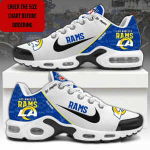 Limited Edition – Customized NFL Los Angeles Rams Air Max Plus Sneakers