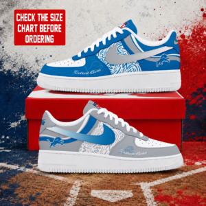 Limited Edition – Customized NFL Detroit Lions Air Force 1 Shoes
