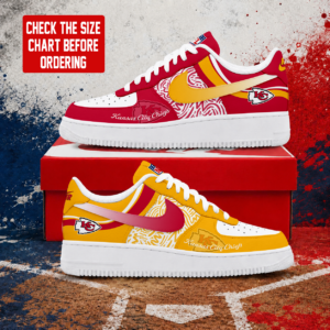 Limited Edition – Customized NFL Kansas City Chiefs Air Force 1 Shoes