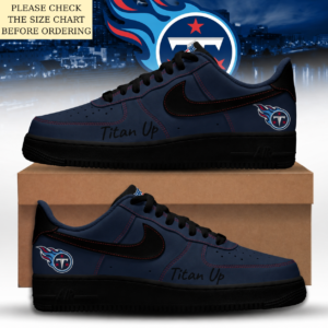 Limited Edition – Customized NFL Tennessee Titans Air Force 1 Shoes