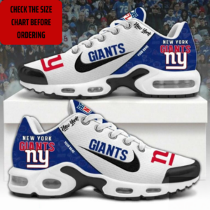Limited Edition – Customized NFL New York Giants Air Max Plus Sneakers