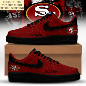 Limited Edition – Customized NFL San Francisco 49Ers Air Force 1 Shoes