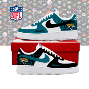 Limited Edition – Customized NFL Jacksonville Jaguars Air Force 1 Shoes
