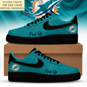 Limited Edition – Customized NFL Miami Dolphins Air Force 1 Shoes