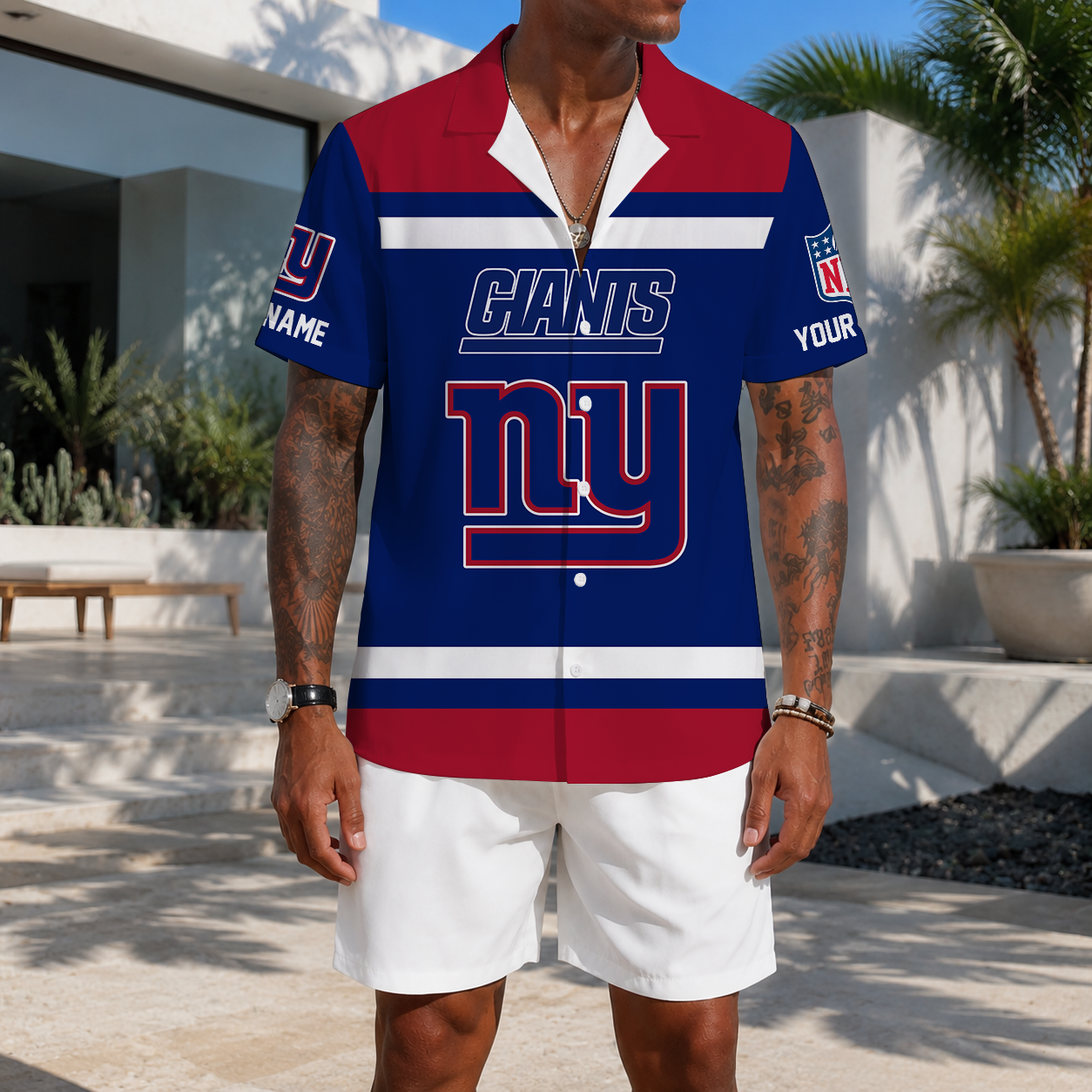 Limited Edition – Customized NFL New York Giants Unisex Hawaiian Shirt