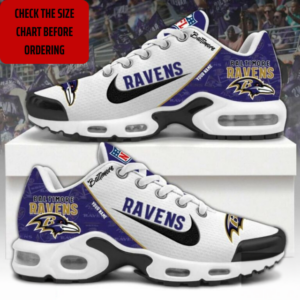 Limited Edition – Customized NFL Baltimore Ravens Air Max Plus Sneakers