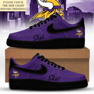 Limited Edition – Customized NFL Minnesota Vikings Air Force 1 Shoes