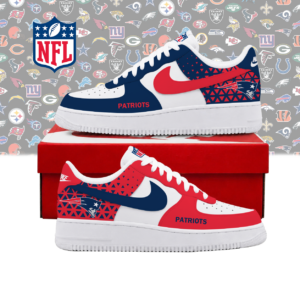 Limited Edition – Customized NFL New England Patriots Air Force 1 Shoes
