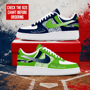 Limited Edition – Customized NFL Seattle Seahawks Air Force 1 Shoes