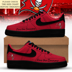Limited Edition – Customized NFL Tampa Bay Buccaneers Air Force 1 Shoes