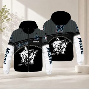 Limited Edition – Customized MLB Miami Marlins Windbreaker Jacket