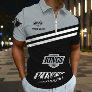 Limited Edition – Customized NHL Los Angeles Kings Zip Polo Shirt