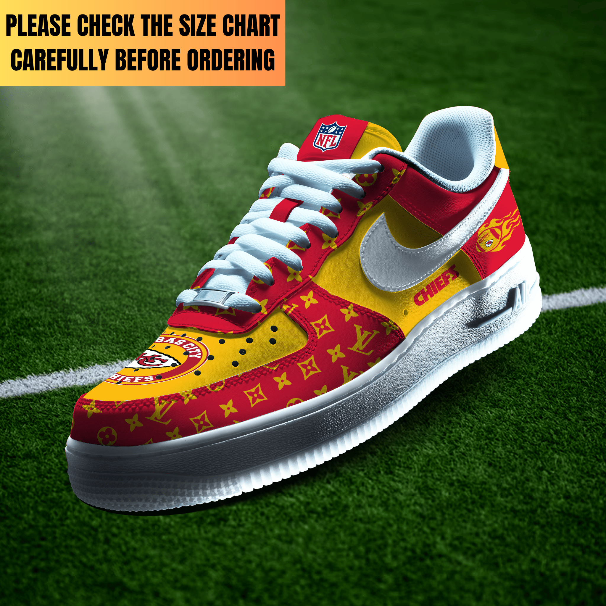 Limited Edition – Customized NFL Kansas City Chiefs Air Force 1 Shoes