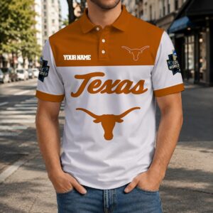 Limited Edition – Customized NCAA Texas Longhorns Polo Shirt